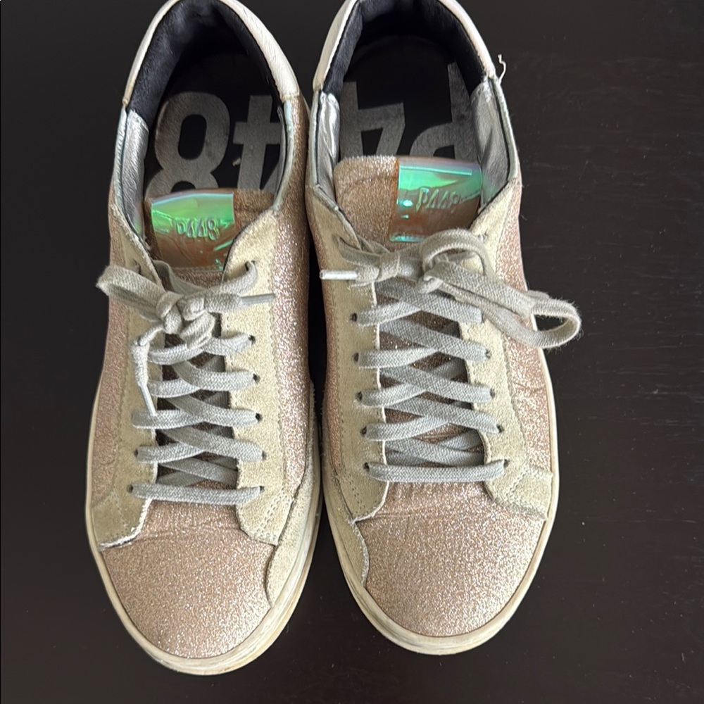 P448 Sparkling Gold Sneakers